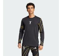 adidas Performance Mens Jude Bellingham Culturewear Long Sleeve Tee - Black Cotton - Size Medium