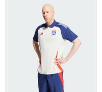 adidas Performance Mens Olympique Lyonnais Tiro 24 Polo Shirt - White Recycled Material - Size 2XL