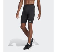 adidas Performance Mens Own the Run 1/2 Leggings - Black Recycled Material - Size Medium