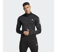 adidas Performance Mens Own the Run 1/4 Zip Long Sleeve Sweatshirt - Black - Size Medium