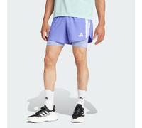 adidas Performance Mens Own The Run 3-Stripes 2-in-1 Shorts - Blue - Size X-Small