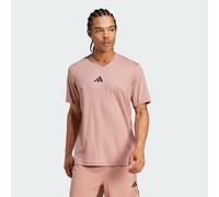 adidas Performance Mens Power 3-Stripes Tee - Coral Recycled Material - Size X-Small