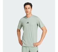 adidas Performance Mens Power 3-Stripes Tee - Green Recycled Material - Size X-Large