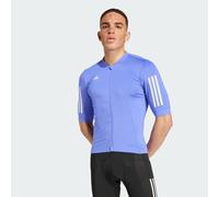 adidas Performance Mens Tempo 3-Stripes Cycling Jersey - Violet Recycled Material - Size Large