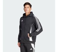 adidas Performance Mens Tiro 24 Sweat Hoodie - Black/White Cotton - Size Medium