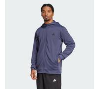 adidas Performance Mens Train Essentials Camo Full-Zip Hoodie - Navy - Size Small