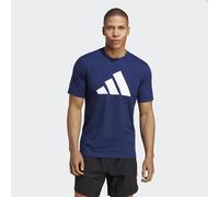 adidas Performance Mens Train Essentials Feelready Logo Training Tee - Dark Blue Recycled Material - Size X-Small