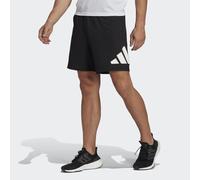adidas Performance Mens Train Essentials Logo Training Shorts - Black/White Recycled Material - Size 2XL - 7”