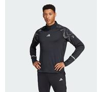 adidas Performance Mens Ultimate Hi Vis Reflective 1/2-Zip Top - Black - Size Small