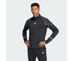 adidas Performance Mens Ultimate Hi Vis Reflective 1/2-Zip Top - Black - Size Small