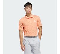 adidas Performance Mens ULTIMATE365 MESH PRINT CLIMACOOL POLO Shirt - Orange - Size Large
