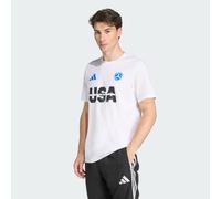 adidas Performance Mens USA TEE - White Cotton - Size Small