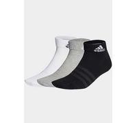 adidas Thin and Light 3pk Ankle Socks Ladies 6.5 - 8 Gry/White/Black