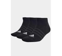 adidas Unisex Thin and Light Sportswear Low-Cut Socks 3 Pairs, Black / White, 6.5-8