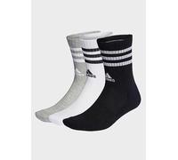 adidas Performance Pack of 3 Pairs of Cushioned Crew Sports Socks Black/white/grey