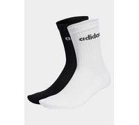 Pack of 3 Pairs of Crew Socks in Cotton Mix Black + White + Grey