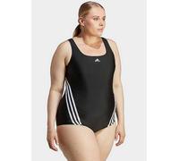adidas Performance Three Stripe High Leg Swimsuit Black