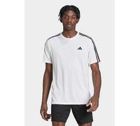 adidas Performance Train Essentials 3-Stripes Training T-Shirt, White/Black, Size S, Men White/Black