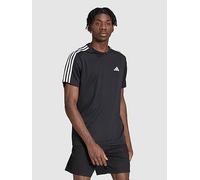 adidas Performance Train Essentials 3-Stripes Training T-Shirt, Black/White, Size S, Men Black/White