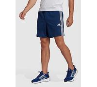 adidas Performance Train Essentials Piqué 3-Stripes Training Shorts - Navy, Dark Blue/White, Size S, Men Dark Blue/White