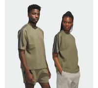 adidas Performance Unisex Basketball Short Sleeve Sweatshirt (Gender Neutral) - Khaki - Size Large