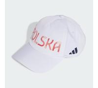 adidas Performance Unisex Poland Tech Cap - White Recycled Material - Size Medium/Large