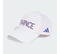 adidas Performance Unisex Team France Tech Baseball Cap - White Recycled Material - Size Small/Medium