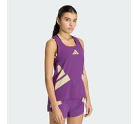 adidas Performance Womens Adizero Road to Records Singlet - Purple - Size Medium