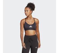 adidas Performance Womens AeroReact Training Light-Support Bra - Black Recycled Material - Size M (D-DD)