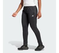 adidas Performance Womens AEROREADY Game and Go Regular Tapered Fleece Pants - Black Recycled Material - Size Small