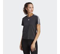 adidas Performance Womens AEROREADY Train Essentials 3-Stripes Tee - Black/White - Size X-Small