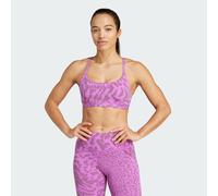adidas Performance Womens All Me Light-Support Allover Print Bra - Purple Recycled Material - Size XS (C-D)