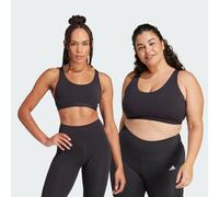 adidas Performance Womens All Me Medium-Support Bra - Black Recycled Material - Size S (A-B)