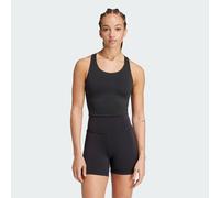 adidas Performance Womens All Me Medium-Support Long Line Bra Tank Top - Black Recycled Material - Size XL (A-B)