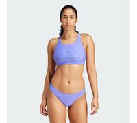 adidas Performance Womens Big Bars Y-Back Bikini Top - Violet Recycled Material - Size X-Small