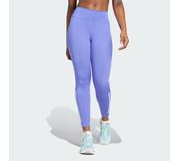 adidas Performance Womens DailyRun 3-Stripes 7/8 Leggings - Blue - Size 2XS