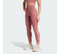 adidas Performance Womens DailyRun 3-Stripes 7/8 Leggings - Red Recycled Material - Size Small