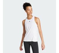 adidas Performance Womens Designed for Training Tank Top - White Recycled Material - Size Large