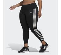 adidas Performance Womens Designed to Move High-Rise 3-Stripes 7/8 Sport Leggings (Plus Size) - Black/White Recycled Material - Size X-Large