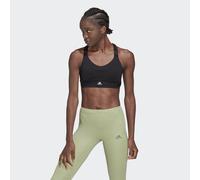 adidas Performance Womens FastImpact Luxe Run High-Support Bra - Black/White Recycled Material - Size XS (A-C)