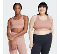 adidas Performance Womens FastImpact Luxe Run High-Support Bra - Coral Recycled Material - Size M (A-B)