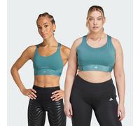 adidas Performance Womens FastImpact Luxe Run High-Support Bra - Teal Recycled Material - Size S (C-D)