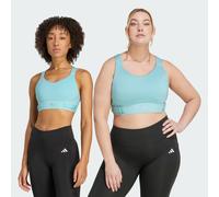 adidas Performance Womens FastImpact Luxe Run High-Support Bra - Turquoise Recycled Material - Size M (A-B)