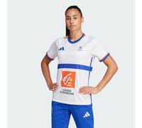 adidas Performance Womens France Handball Replica Jersey - White Recycled Material - Size 2XS