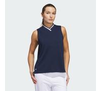adidas Performance Womens Go-To Sleeveless Polo Shirt - Navy - Size Large