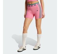 adidas Performance Womens Hyperglam 5-Inch Color Pop Short Leggings - Pink Recycled Material - Size Medium
