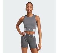 adidas Performance Womens Hyperglam Training Tank Top - Grey Recycled Material - Size X-Small