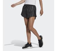 adidas Performance Womens Karlie Kloss x Running Graphic Shorts - Black Recycled Material - Size X-Large