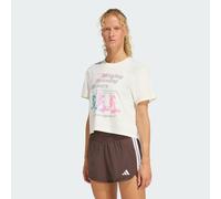 adidas Performance Womens LESMILLS MOVERS GRAPHIC T-SHIRT - Off-White - Size X-Small