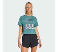 adidas Performance Womens LESMILLS MOVERS GRAPHIC T-SHIRT - Teal - Size 2XS